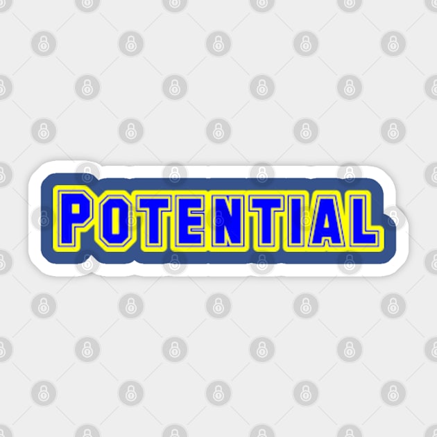 Unleashing Potential Sticker by coralwire